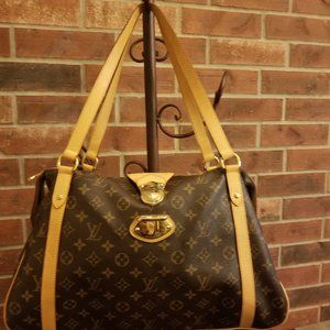 Louis Vuitton Stresa Handbag Monogram Canvas tote/Shoulder Bag Authentic.